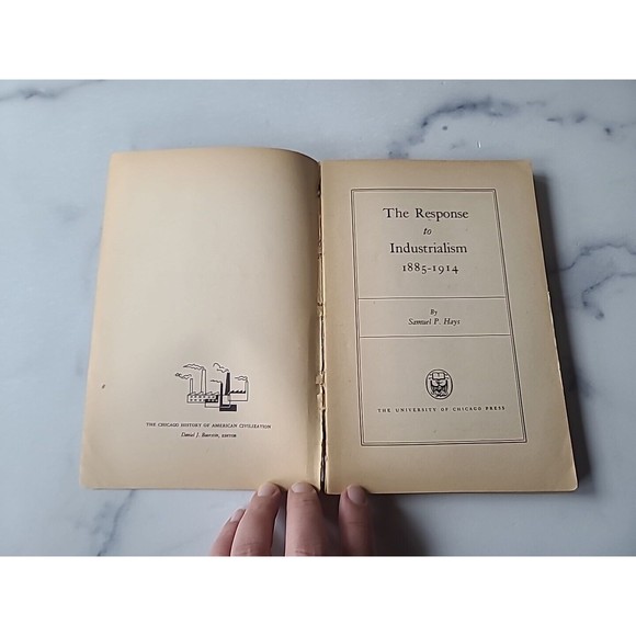 The Response To Industrialism 1885-1914 - Samuel P Hays 1960 Vintage Paperback - Picture 3 of 10
